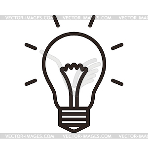 Bulb icon - vector image