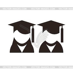 University avatar. Education icons - vector image