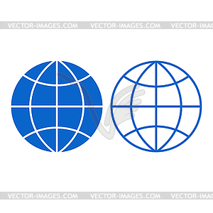 Globe sign - vector clipart