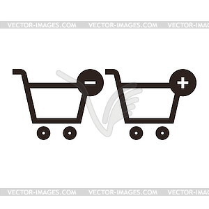 Shopping Cart Icon Set - vector clipart