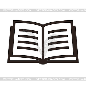 Book icon - vector clip art