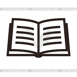 Book icon - vector clip art