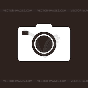 Значок камеры - векторный клипарт