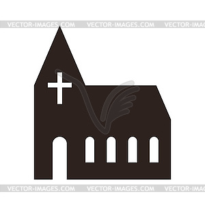 Church icon - vector clipart