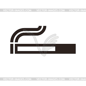 Cigarette sign - vector EPS clipart