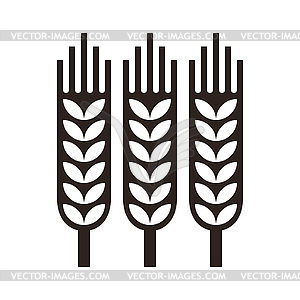 Значок Пшеница ухо - изображение в векторном виде
