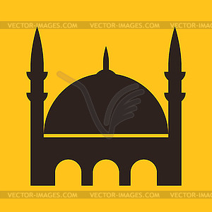 Mosque icon - vector EPS clipart