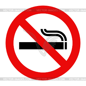 No smoking sign - vector image