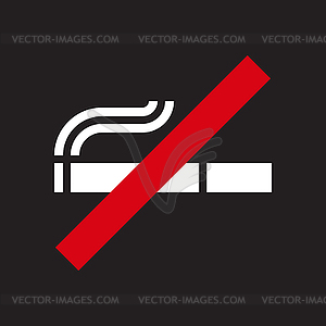 No smoking sign - vector clipart / vector image