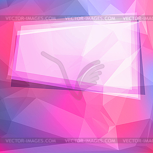 Abstract geometric background with polygons and - vector clipart