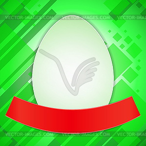 Easter Egg With Ribbon - vector image