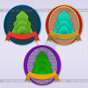 Ecology retro badge - vector clipart