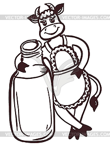 Cow milk - vector clipart