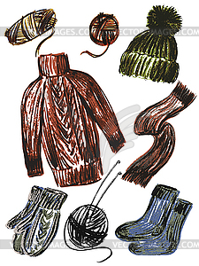Knitting - vector image