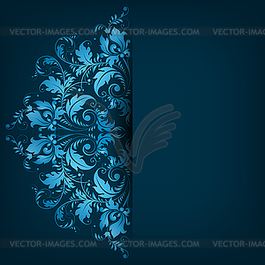 Elegant background with lace ornament - vector clipart / vector image