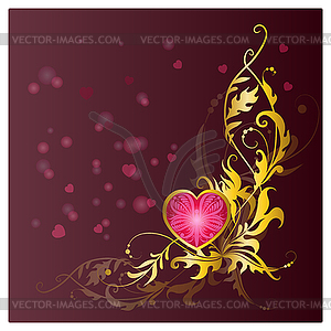 Template frame design for greeting card - vector clipart