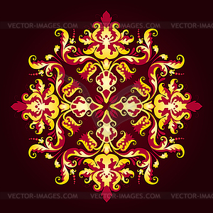 Elegant background with lace ornament - vector image