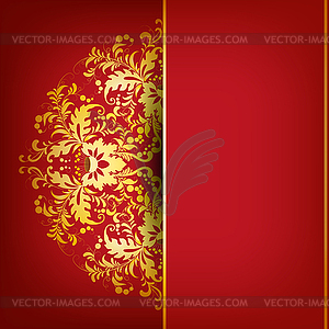 Elegant background with lace ornament - vector clipart