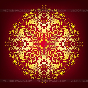 Elegant background with lace ornament - vector image