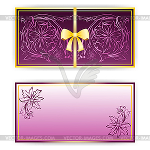 Exquisite template for greeting card, invitation - vector image