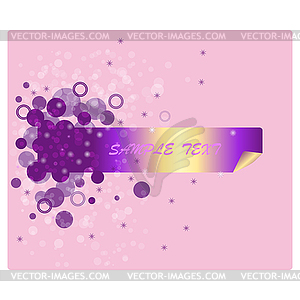 Elegant template for greeting card, invitation - vector image