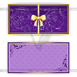 Exquisite template for greeting card, invitation - vector image