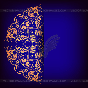 Royal background with lace ornament - vector image