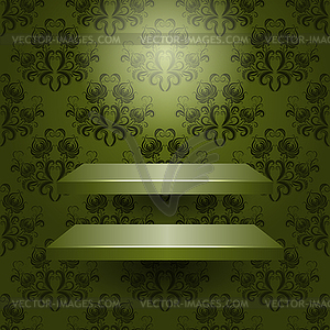 Two empty shelves - vector clipart