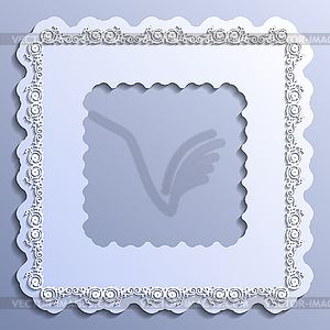 Vintage paper frame - vector image