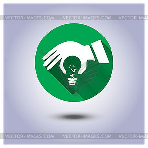 Eco icon, sticker - vector clipart