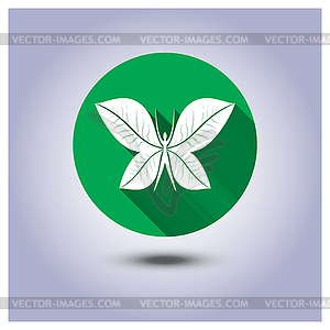 Eco icon, sticker - stock vector clipart