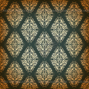 Seamless pattern with damask elements - vector image