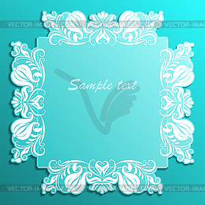 Vintage paper frame - vector image