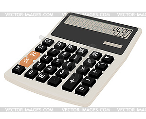 Gray calculator - vector image