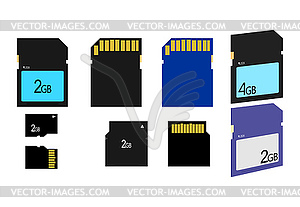 Sd card - vector image