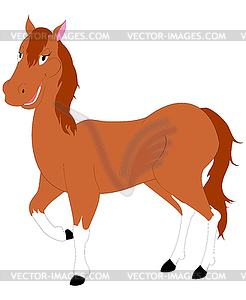 Cartoon horse - vector clipart / vector image
