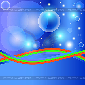 Blue Abstract Background - vector clipart