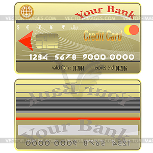 Кредитные карты - векторный клипарт