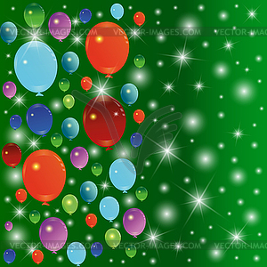 Balloon background - vector clip art