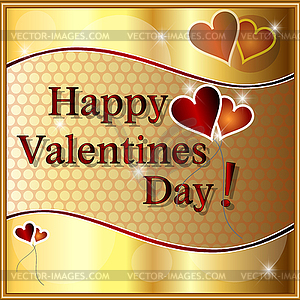 Happy valentines day - vector clipart