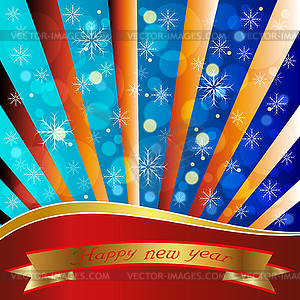 Decorative New Year`s background - vector image