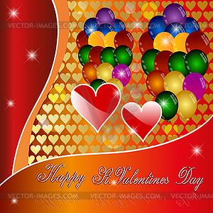 Happy St. Valentine`s Day - vector image