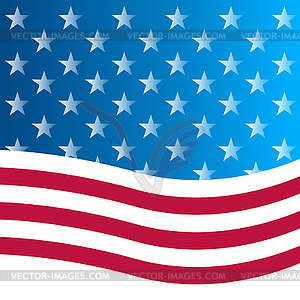 American flag background - vector clip art