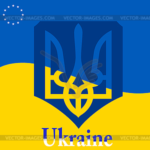 Ukrainian flag - vector image
