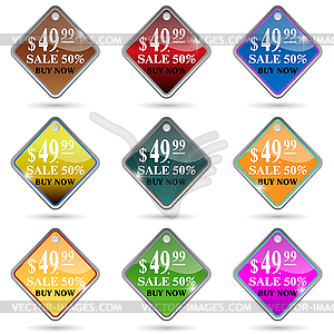 Label is discount - vector image