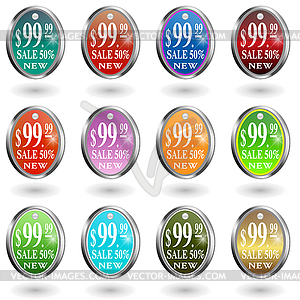 Label is discount - vector clip art