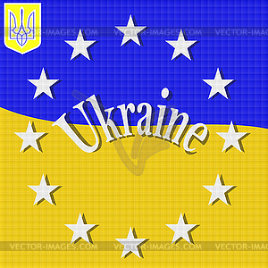 Украинский флаг - графика в векторном формате