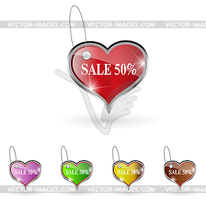 Label is discount - vector clipart