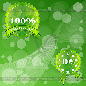 Label Green ECO - vector clip art