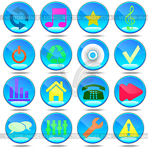 New set most popular icons - vector clipart
